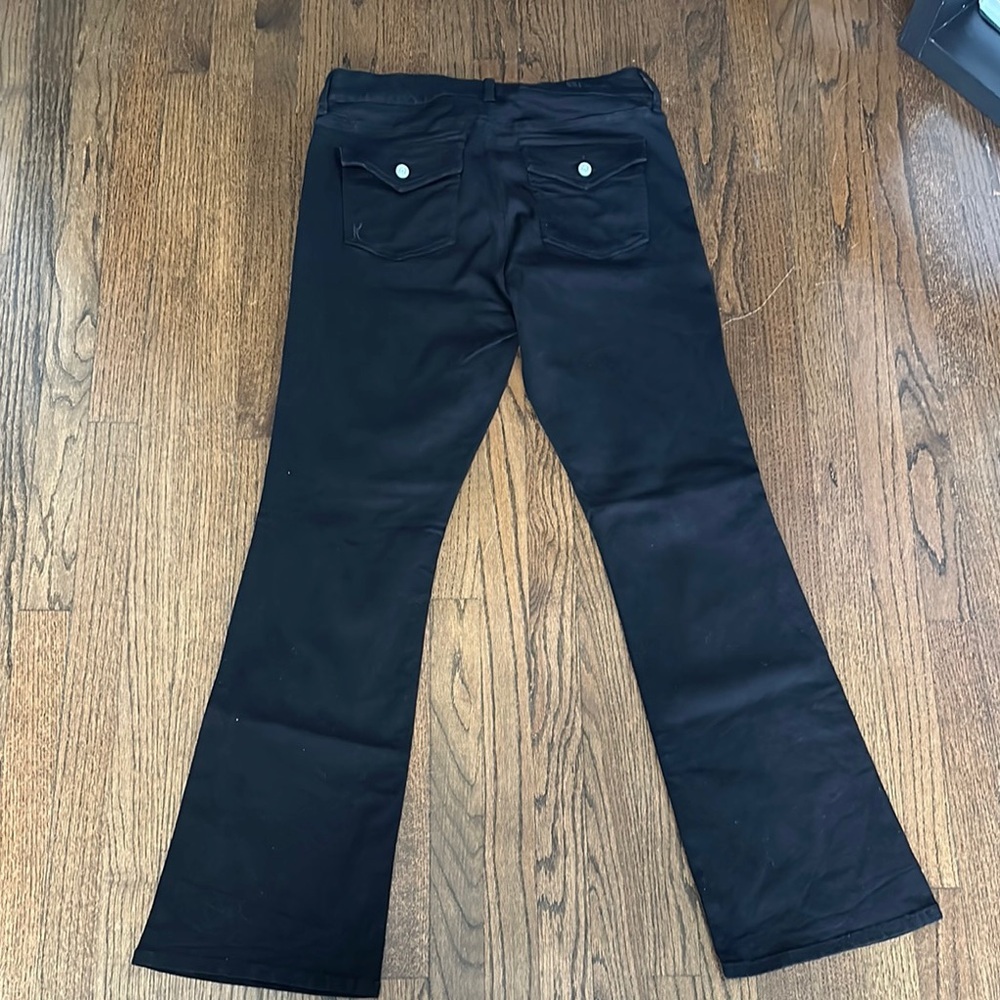 NWOT Kut From The Kloth Deep Black Nicole Bootcut Flare Jeans 16 - Picture 11 of 14